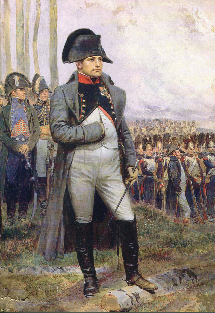 身着帝国卫队猎骑兵团制服的拿破仑