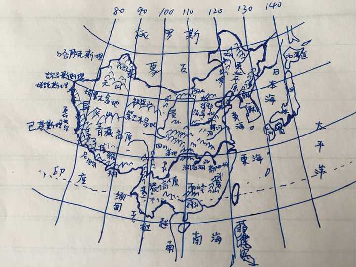 怎么练习画中国地图?