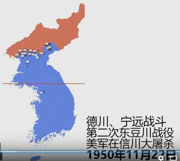 1950年11月26日—12月13日 可以看出,长津湖战役的1周前后,朝鲜战争的