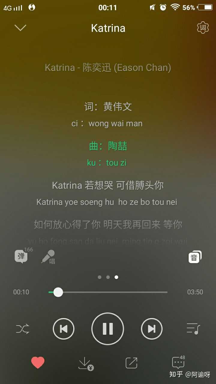 《katrina》吧,不知道冷不冷门,反正身边好像蛮多人表示没听过,233333