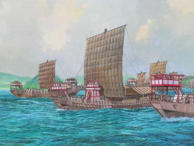 室町时代战船的想象图