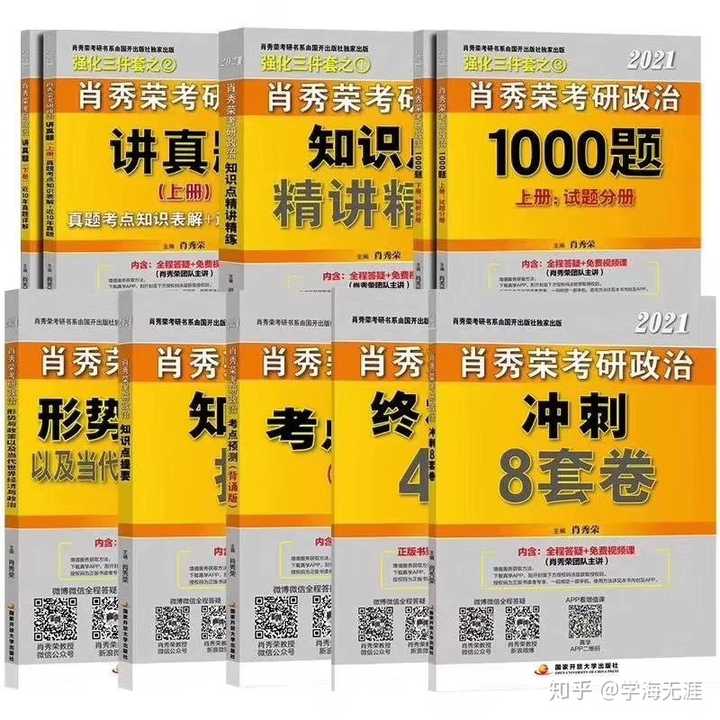 考研政治肖秀荣1000题,风中劲草核心考点,肖四,肖八,这些是我当年考研