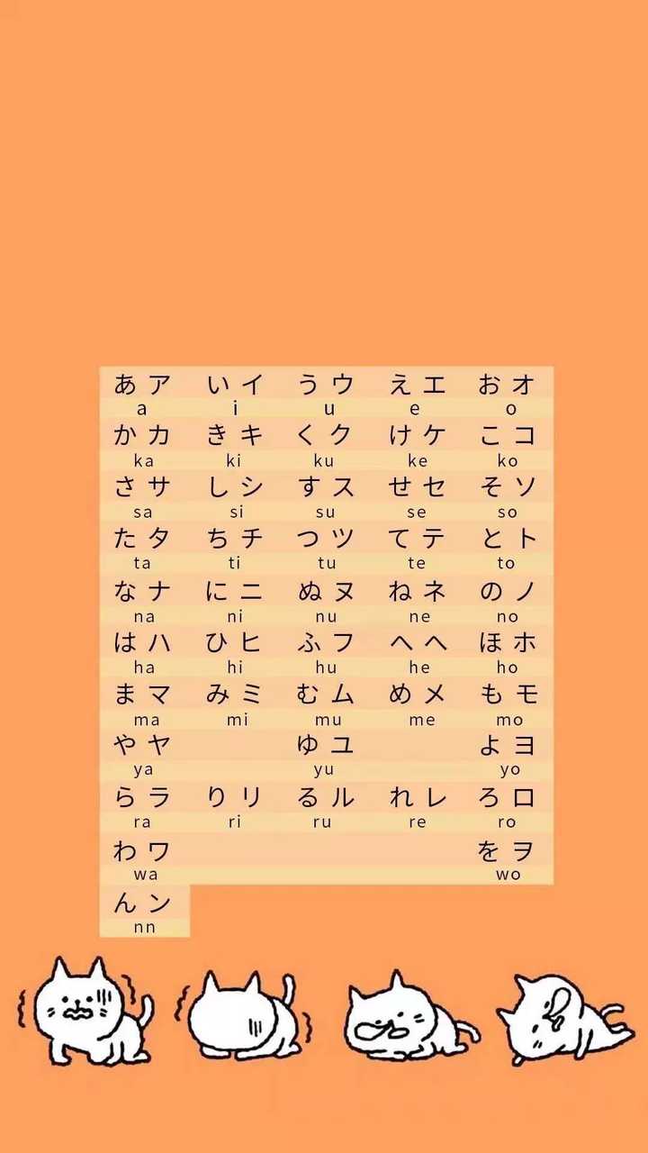 有没有日语五十音图好看的壁纸呢?