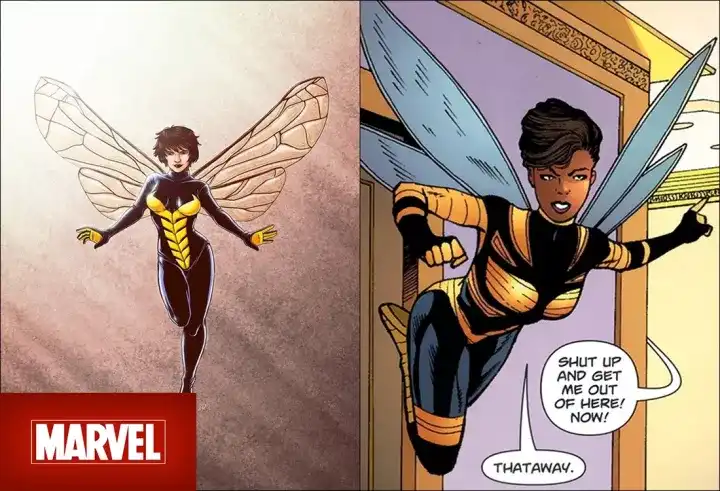 黄蜂女the wasp(1963)vs  大黄蜂bumlebee(1976)