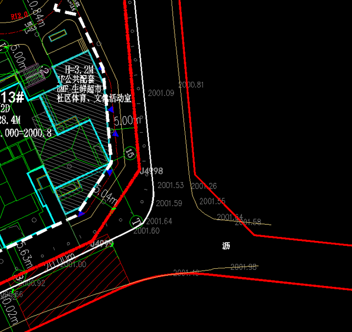 什么是建筑红线,道路红线,地下室范围线,以及其他需要