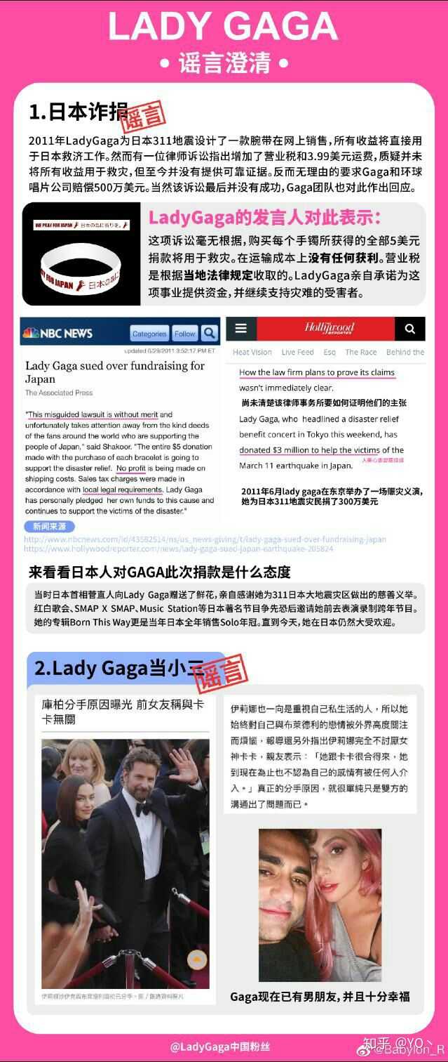 lady gaga 三毒是真是假?