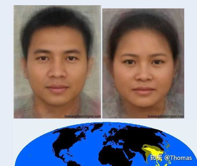 东南亚 越人 平均脸