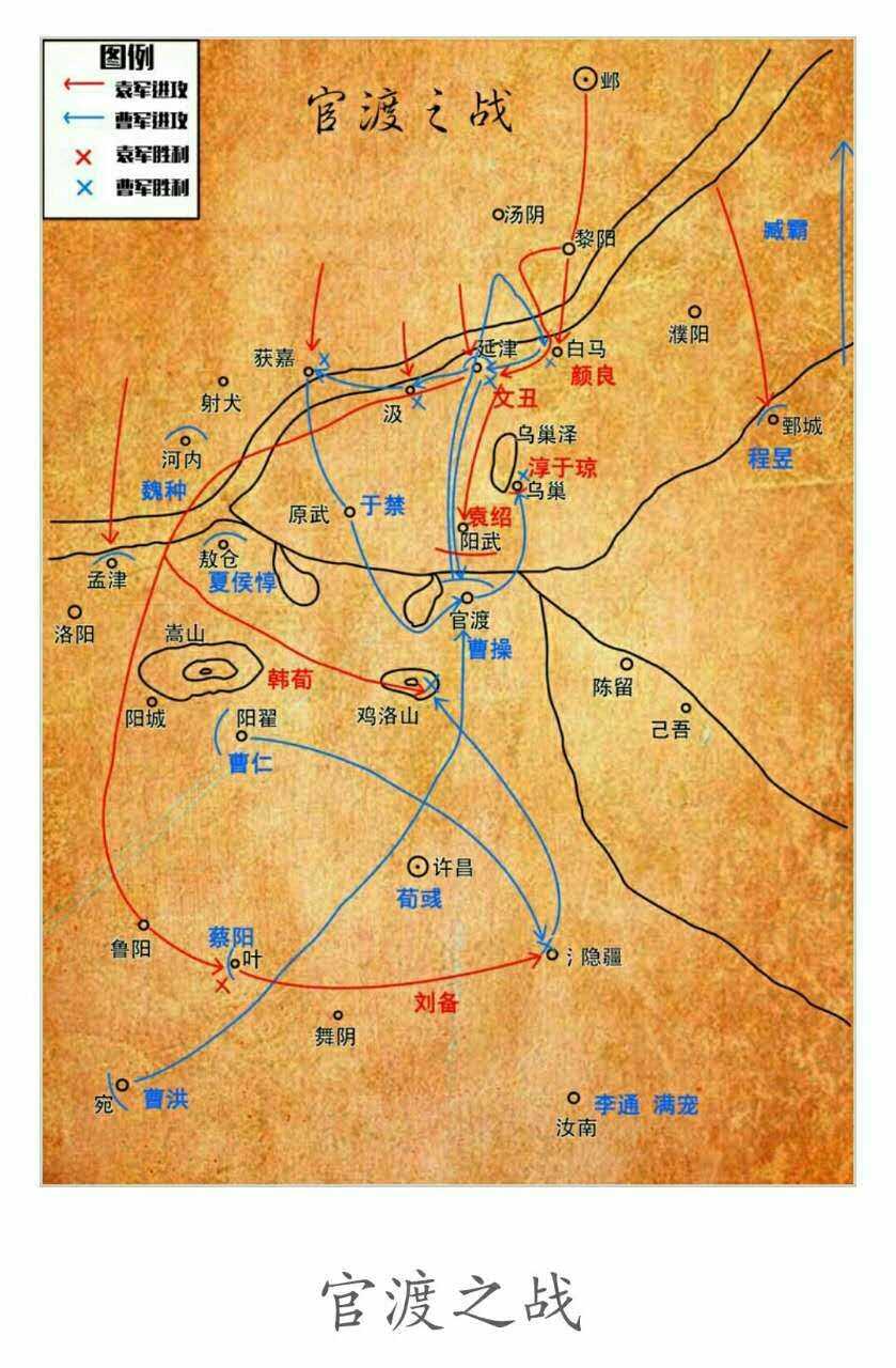 三国演义的三大战役图和人物关系图