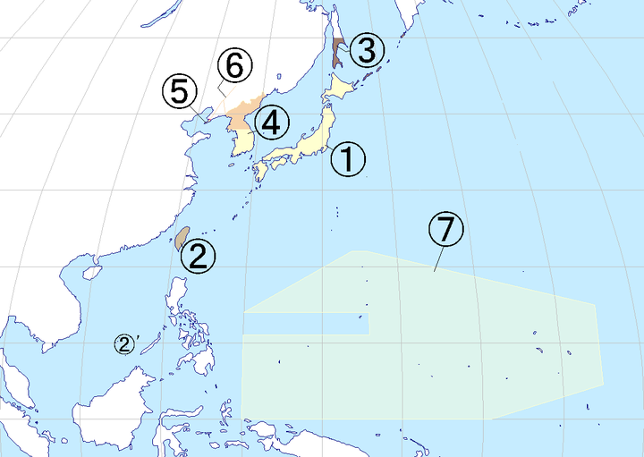 不过,日本的海外领地,却执行了分区占领计划.