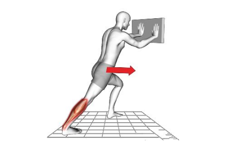 我们还需要在屈膝位拉伸比目鱼肌,这样才能够让小腿充分放松.