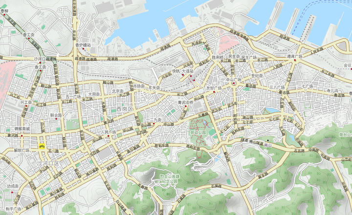 乾安 在长春的西北,有一座小城市叫乾安.它县城的路网地图如下图片