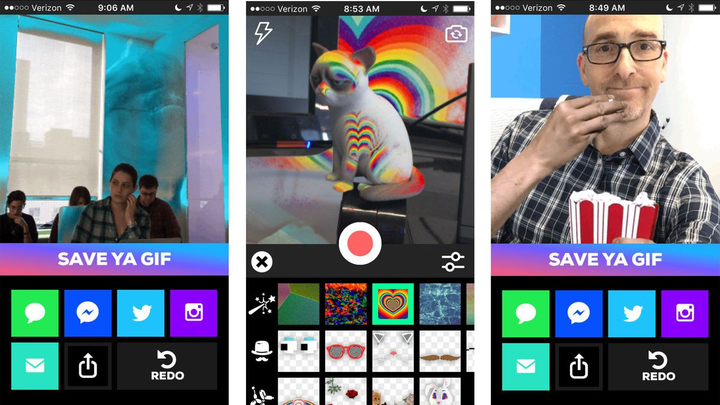 这两天发现了一个特别酷的gif app,giphy cam,是giphy在ios平台上