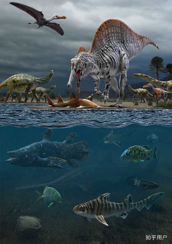 为什么远古时代有体型巨大的生物,比如巨齿鲨,恐龙,巨