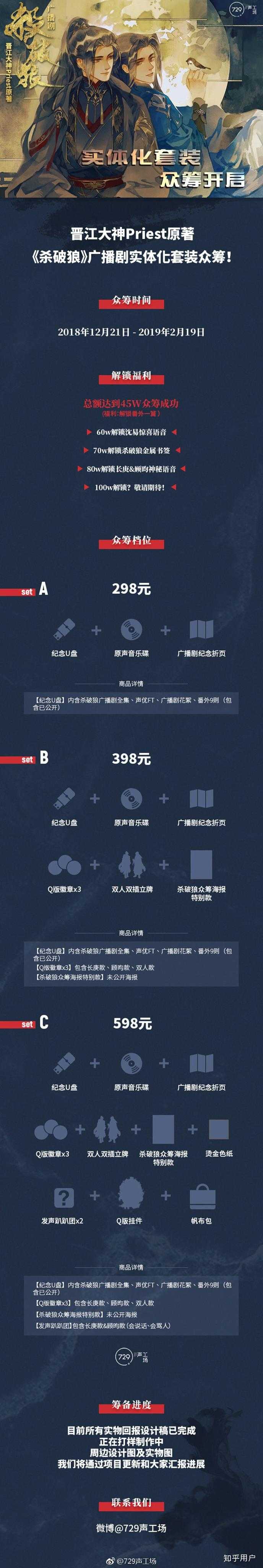 如何看待729声工场杀破狼广播剧众筹?