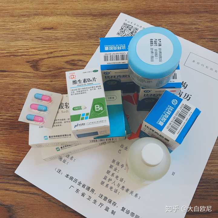 开了这么一堆药,大概是一个月的量: 油痘皮很大程度上受基因遗传影