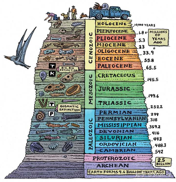 美国常见的地质年代表 (geologyin.com)