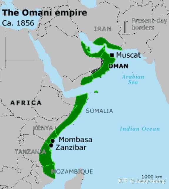 当然,这里还可以算上桑给巴尔苏丹国的前身——阿曼苏丹国.