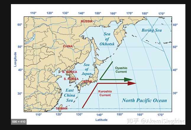福岛附近海域正好是日本暖流和千岛寒流交汇的地方,所以本州岛北部