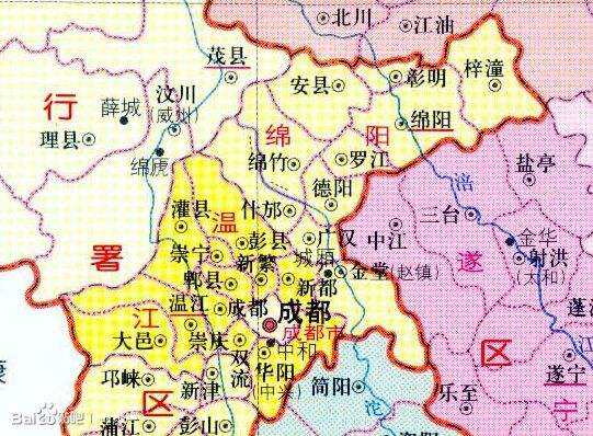 1950年设温江专区,属川西行署区.温江专区专署驻温江县.
