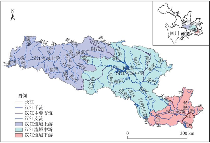 汉江流域图