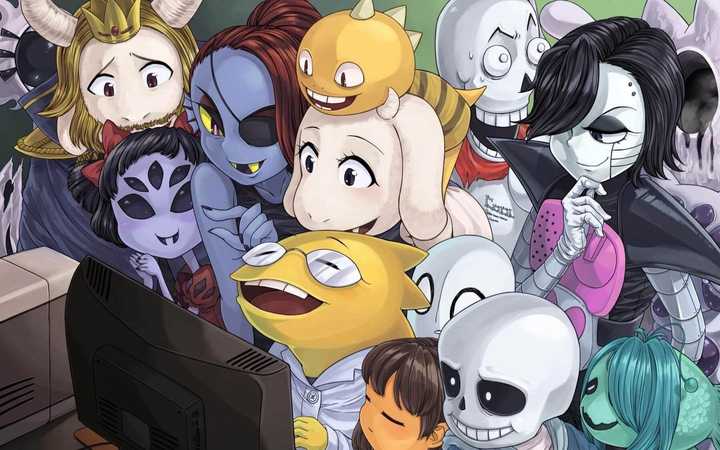 undertale的壁纸可以发一些吗?