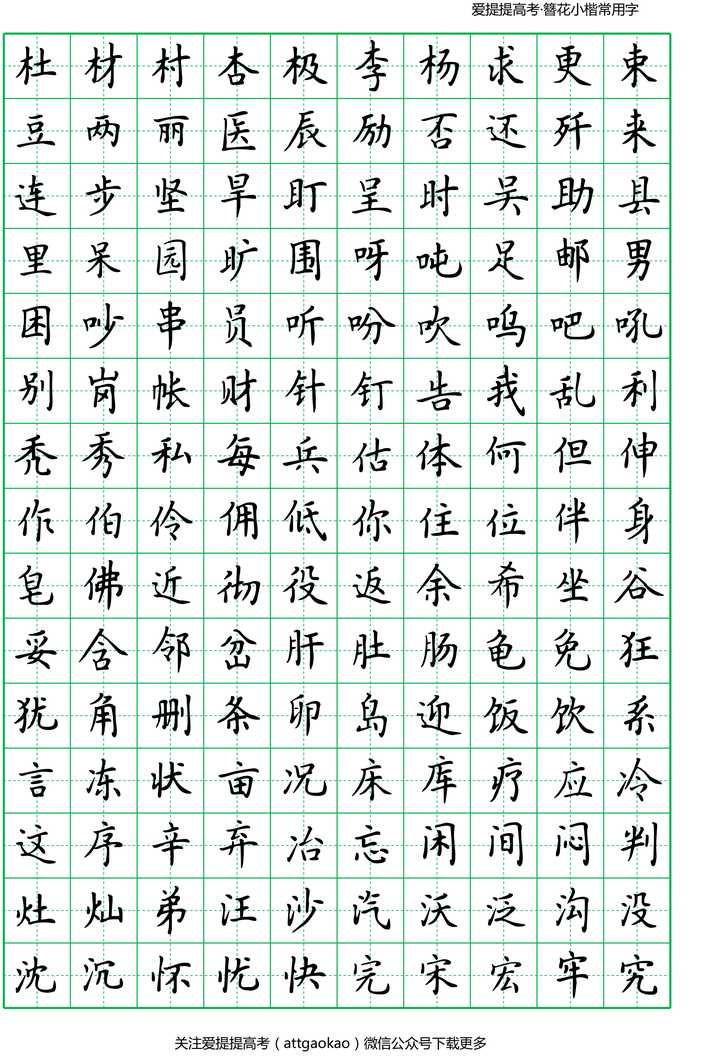 很着急高中生练字选什么样的字帖?看下面?