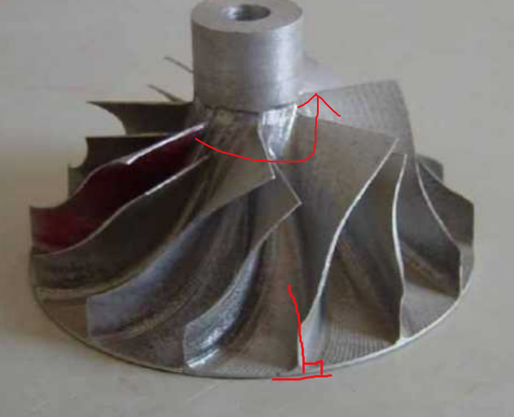 内燃机涡轮增压器的废气涡轮和压气叶轮的形状为什么不同?