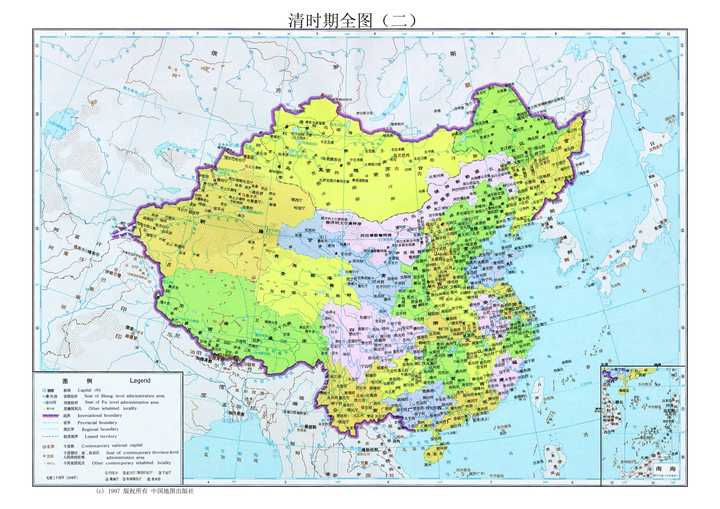 民国取代清朝,所继承的大致就是上面这张图的疆域范围.9.图片