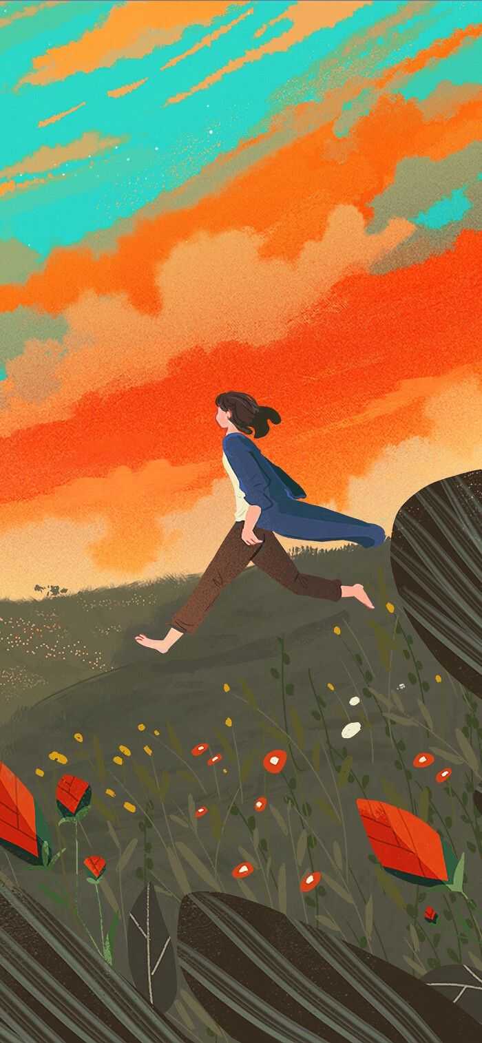 求那种治愈系的全面屏手机壁纸～ ?