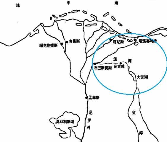 公元前18世纪的古苏伊士运河