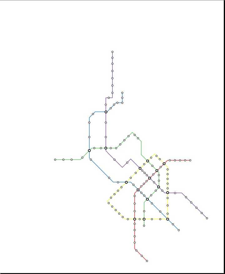如何制作一张地铁线路图?
