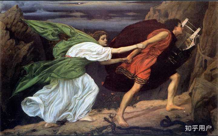 orpheus and eurydice,  edward poynter (1862)