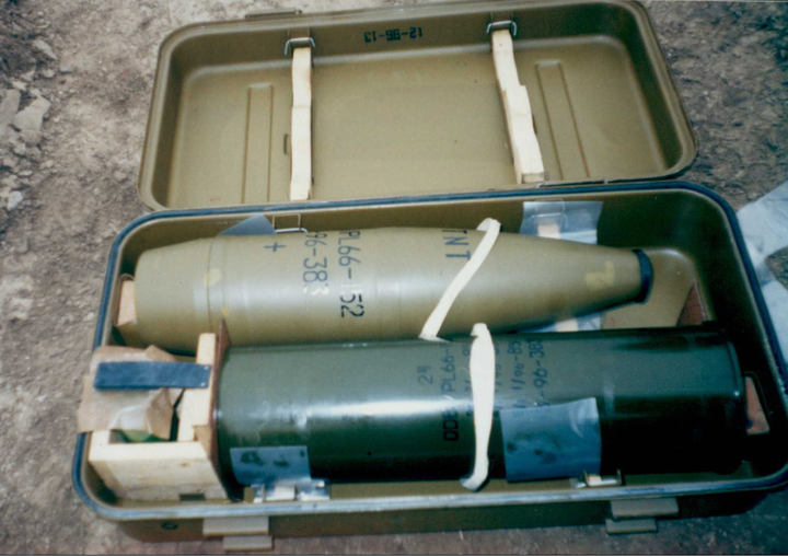 66-1式加榴炮榴弹包装箱