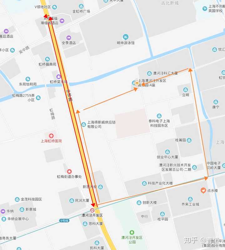 3是吴中路出口出来后右转进入吴中路,然后右转古北路,右转钦州北路.