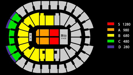 想问一下去过梅奔演唱会的朋友内场哪一排的座位视觉效果最好