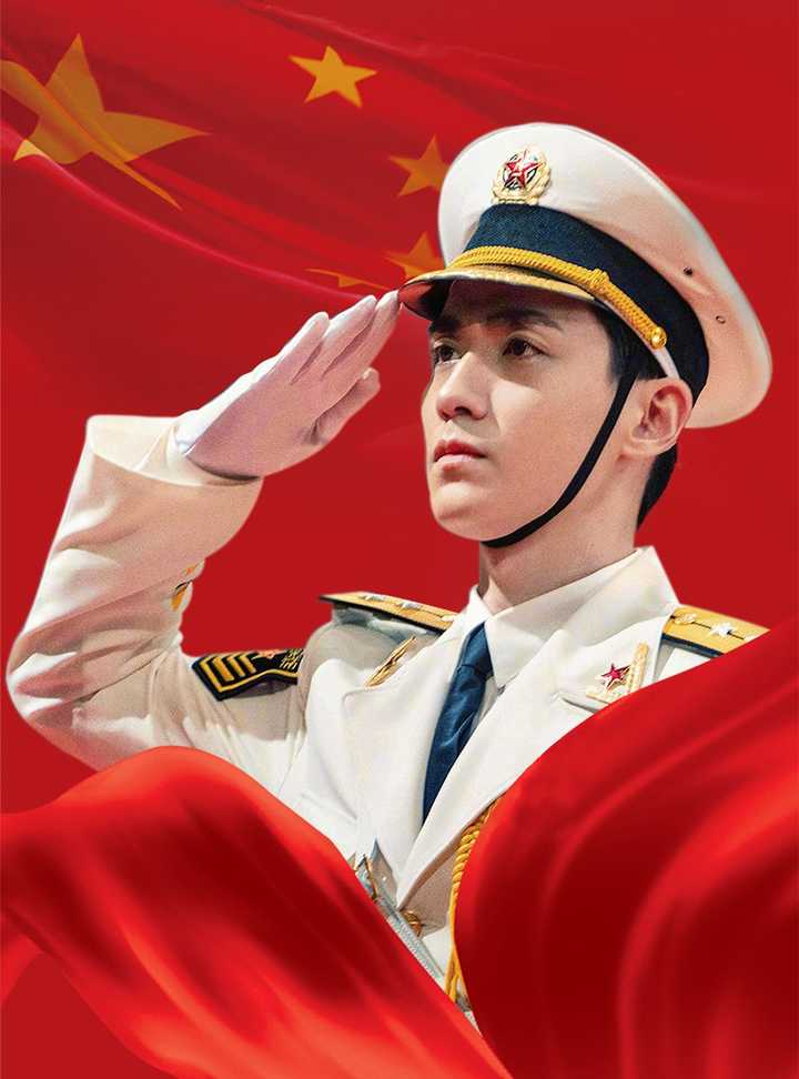 这个是他饰演的护旗手宋月强先生.