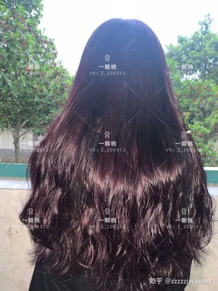 巨显发量的葡萄紫 不用漂 阳光下就是一颗小葡萄 超级有质感