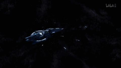 五艘恒星级战舰载着人类文明的希望向距太阳系十八光年的nh558j2飞去