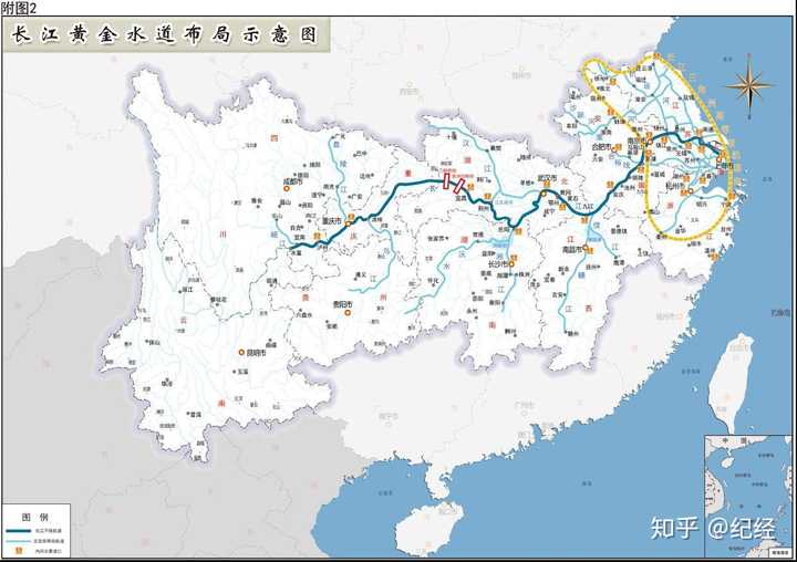 1.以长江流域为例,看一下河流和城市分布直接的关系.