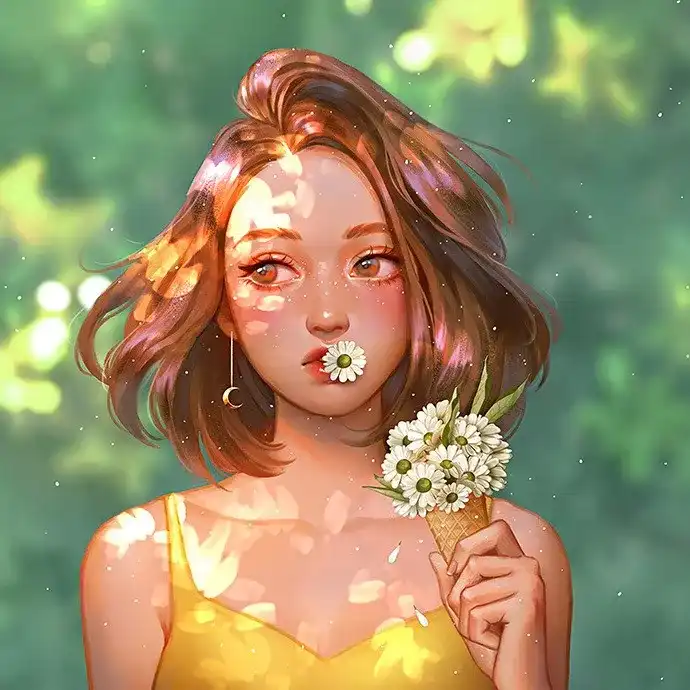 有哪些看起来很可爱的女生无水印头像?