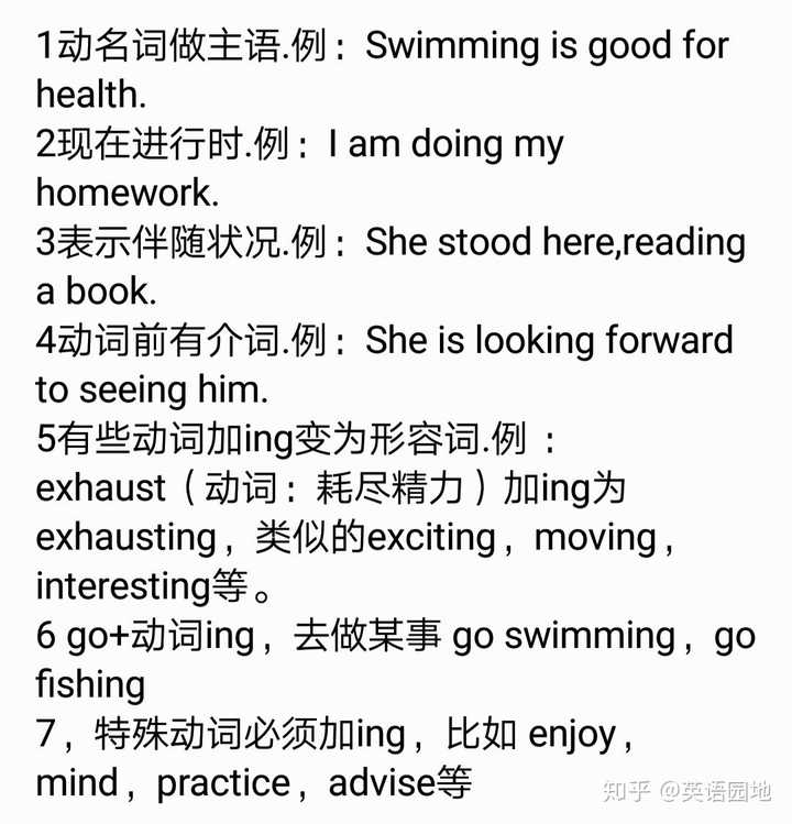 英语动词什么时候变ing形式?
