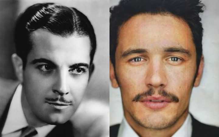 八字胡(handlebar mustache)