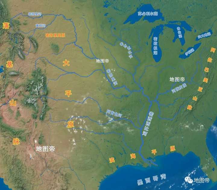 为什么长江孕育了很多大城市而密西西比河没有?