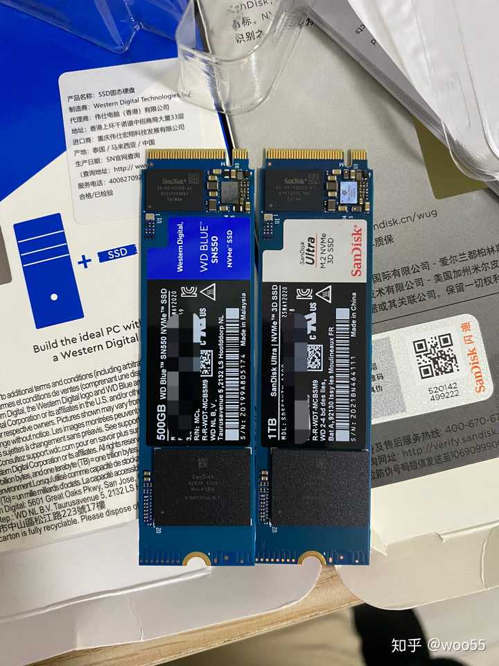 闪迪500gb ssd固态硬盘 和 西数的sn550 蓝盘一样吗?