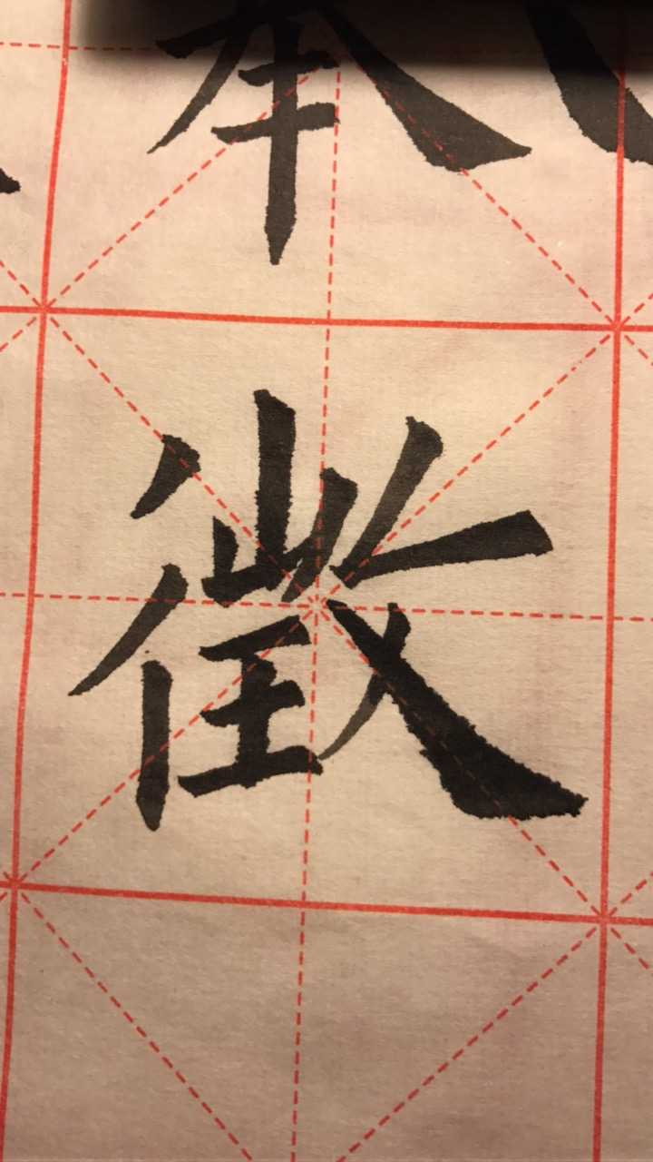 从这篇临欧阳询的字上可以看出我的书法到了什么水平