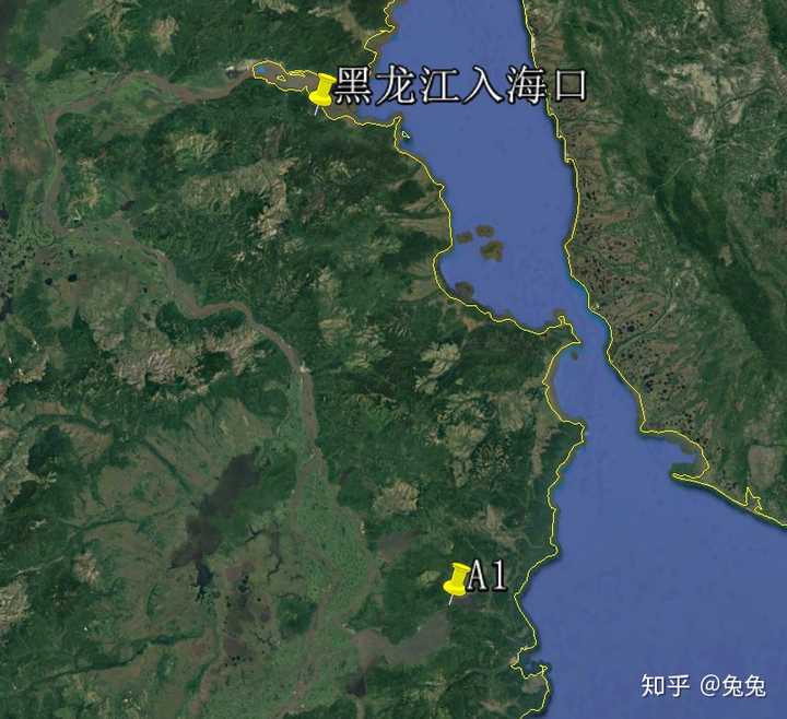 大家都知道黑龙江入海口在俄罗斯鄂霍茨克海鞑靼海峡,与库页岛隔海