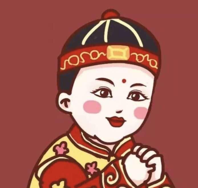 微信头像是红色的中国传统的服饰的是情侣头像吗?