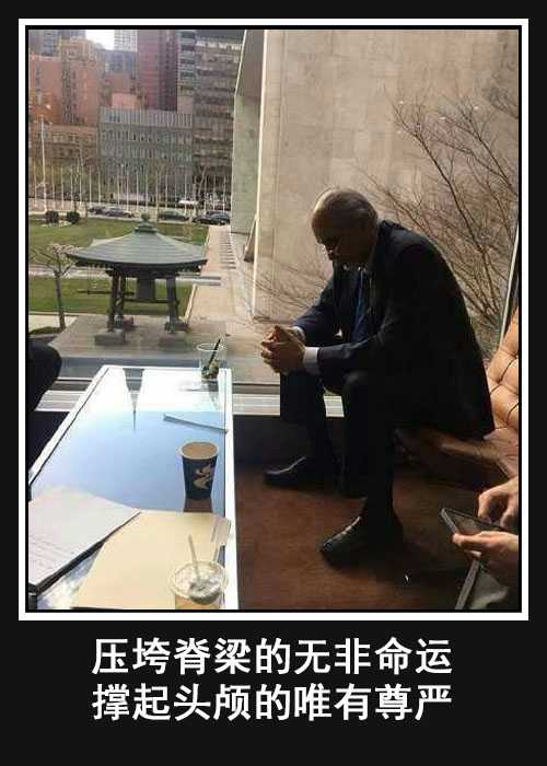 如何看待叙利亚外交官贾法里在联合国的这张照片?