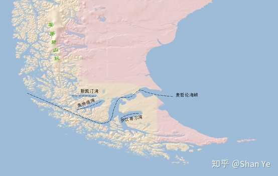 麦哲伦海峡及附近的海湾