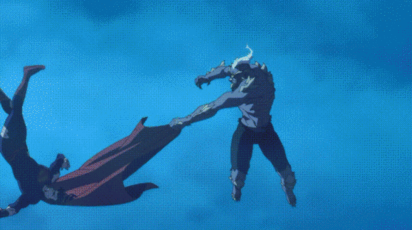 3,毁灭日抓住超人披风连续甩飞超人镜头借鉴mos中佐德将军甩飞